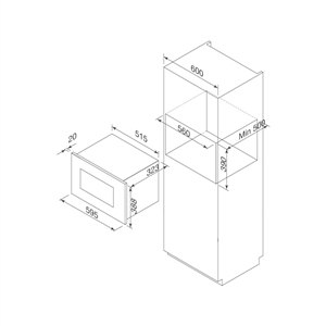 Lò Vi Sóng Âm Tủ Malloca MW-820B